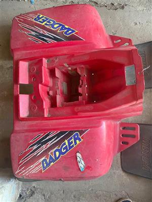 Yamaha Badger plastics. Meyerton bike scrapyard new and secondhand spares.