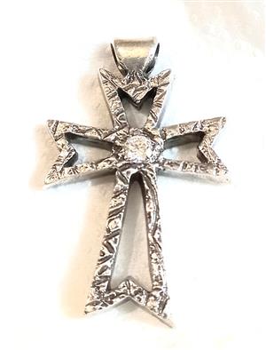 Pure silver Crucifix pendant 