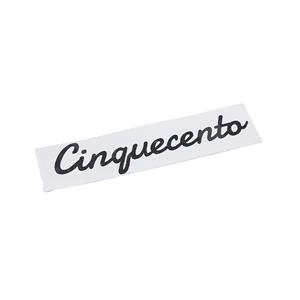 Vinyl Italian Cinquecento Black Sticker 18x4cm