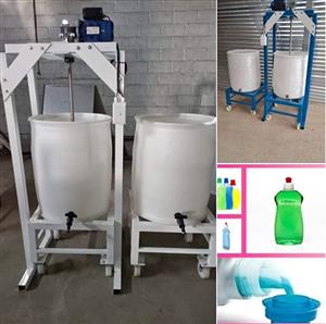 150 liter detergent mixing machine with removable base and tank