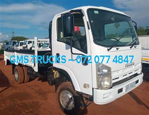 2011 ISUZU NPS 300 4x4 (WITH CRANE) DROPSIDE TRUCK FOR SALE (T77)