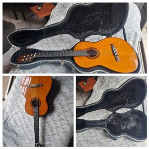 Yamaha C45 Classical Guitar. Prorak Hard Cover Guitar Case. 