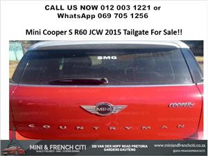 MINI COOPER S R60 JCW 2015 TAILGATE FOR SALE – OEM REAR BOOT DOOR