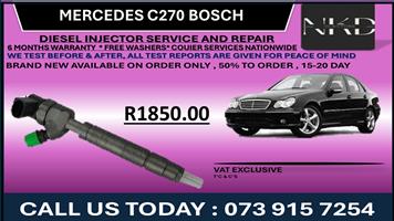 Mercedes C270 Bosch Diesel Injectors 