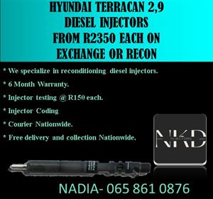 HYUNDAI TERRACAN INJECTORS FOR SALE 