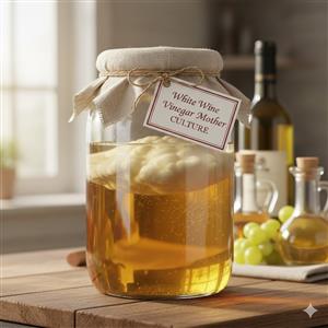 White Wine Vinegar Mother Culture | Premium Live Starter