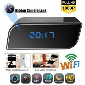 WiFi Spy Camera Clock HD Video Recorder with Motion Sensor Plus More. Brand New