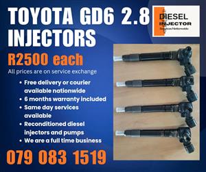 TOYOTA GD6 2.8 INJECTORS FOR SALE WITH WARRANTY INCLUDED 