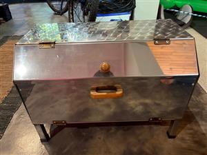 Gas rotisserie braai