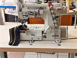TYPICAL COVERSEAM SEWING MACHINE FOR T-SHIRTS