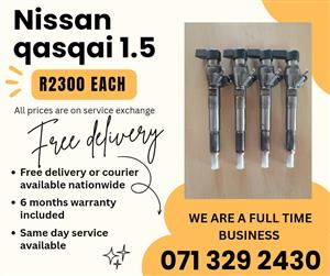 NISSAN QASQAI 1.5 INJECTORS FOR SALE WITH WARRANTY 