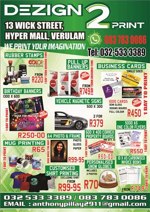 PRINTING -  COPYING - SIGNAGE - STATIONERY