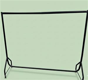 Black Metal Tube 1.8M Clothing Rail For Sale