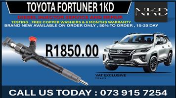 Toyota Fortuner 1KD Diesel Injectors 