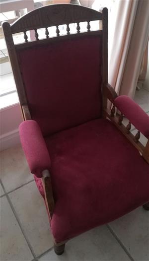 Vintage Padded Occasional Armchair 