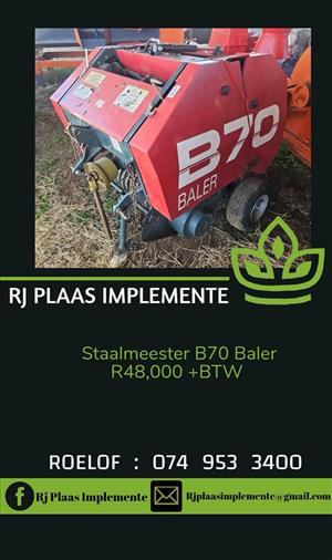 B70 staalmeester baler