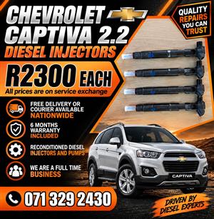 CHEVROLET CAPTIVA 2.2 INJECTORS FOR SALE WITH WARRANTY 