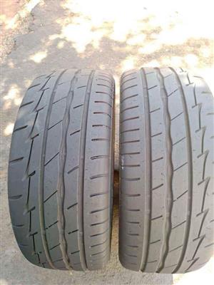 2 X 225/45/17 Bridgestone normal tyres for sell