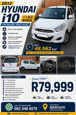 Hyundai 1.1 GLS Motion with low milleage for sale