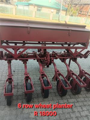 6 row wheat planter