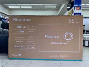 Brand New Hisense 85” Smart UHD 4K TV – Series A6 