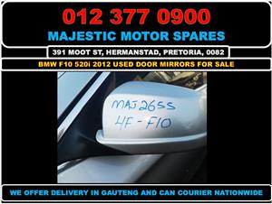 Bmw F10 520i 2012 used door mirrors for sale 