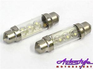 LED White Interior Light 41mm Pair