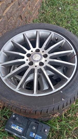 OEM Mercedes-Benz AMG 10-spoke alloy wheel