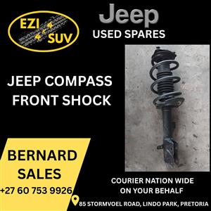 JEEP COMPASS USED FRONT SHOCK CONTACT F/PRICE 