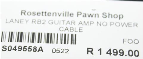 Laney RB2 guitar amp no power cable S049558A #Rosettenvillepawnshop