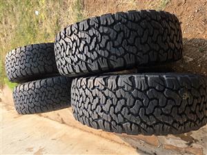 285/75 R16 landcruiser tyres bf Goodrich 