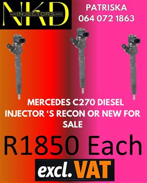 MERCEDES C270- YOUR INJECTORS SPECIALISTS TO RECON AND ORDER NEW 