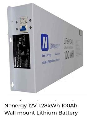 Lithium Battery, Nenergy 12V 100Ah 1280Wh lithium battery,