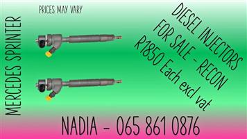 MERCEDES SPRINTER DIESEL INJECTORS FOR SALE WE SELL ON EXCHANGE OR RECON