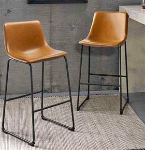 High bar stools available brown and tan 