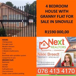 4 SLAAPKAMER HUIS MET WOONSTEL, SWEMBAD EN BOORGAT TE KOOP IN SINOVILLE