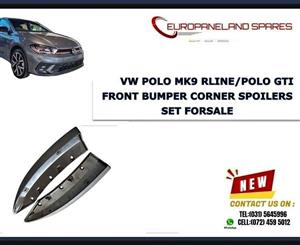 VW POLO MK9 GTI/ R LINE 2023 ON BRAND NEW FRONT BUMPERS CORNER SPOILERS SET