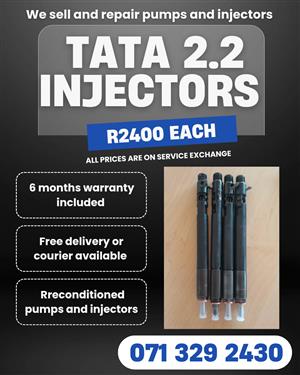 TATA 2.2 INJECTORS FOR SALE WITH WARRANTY INCLUDED 