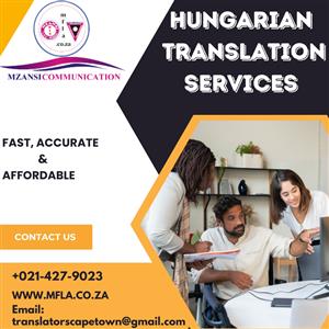Expert Hungarian to English Translation Services, Cape town