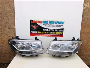 Mercedes Benz W910 Sprinter left and right side headlights (2018-2020)