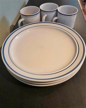 vintage Corelle Classic Cafe Blue set