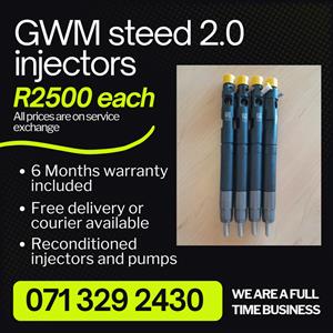 GWM STEED 2.0 INJECTORS FOR SALE WITH WARRANTY 
