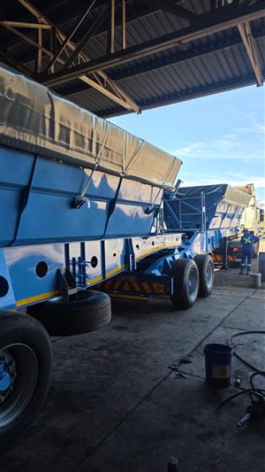 FOR SALE: 2015 AFRIT SIDE TIPPER - 30 CUBE TRAILER
