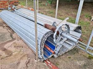 Galvanized steel garage doors