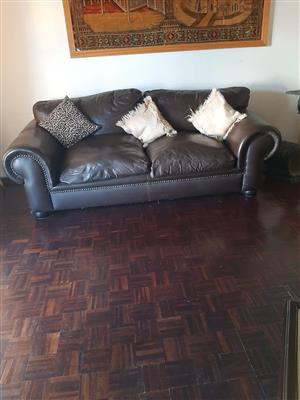 Genuine leather couch 