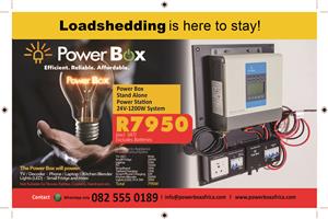 PowerBox Home System. A proper solar system ideal for load-shedding.