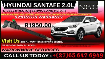 HYUNDAI SANTAFE DIESEL INJECTORS
