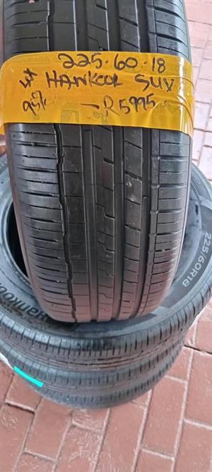 Set of SUV Hankook tyres 18