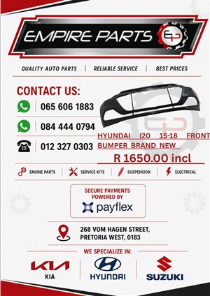 HYUNDAI I20 2015-2018 FRONT BUMPER NEW FOR SALE