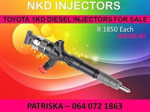 DIESEL INJECTORS NEW OR RECON ON TOYOTA 1KD FOR SALE